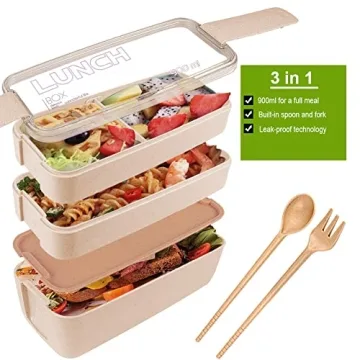 Eco-Friendly Stackable Leakproof Bento Lunch Box