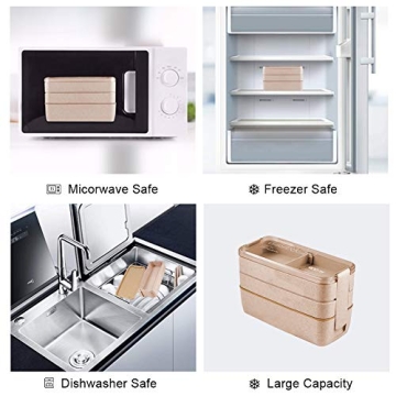 Eco-Friendly Stackable Leakproof Bento Lunch Box