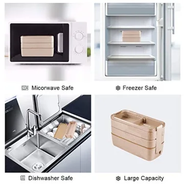 Eco-Friendly Stackable Leakproof Bento Lunch Box