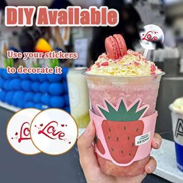 160Pcs 7 Inches Cocktail Swizzle Sticks, Disposible Plastic Disc Top Drink Stirrers Transparent Bar Drinks Mixing Rod for Coffee Whiskey Beverage