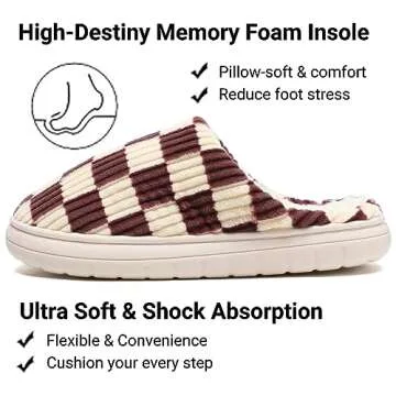 Guyarns Stylish Slippers for Women - Memory Foam Comfort