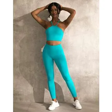 CELER High Waisted Seamless Scrunch Butt Gym Leggings