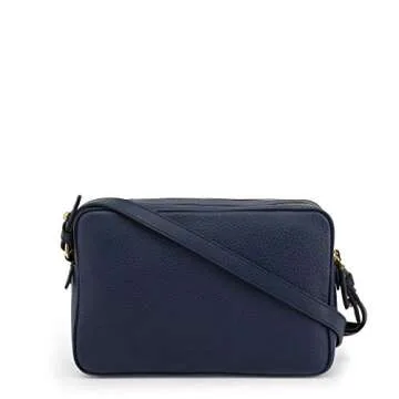 Prada Navy Blue Vitello Phenix Leather Crossbody Bag
