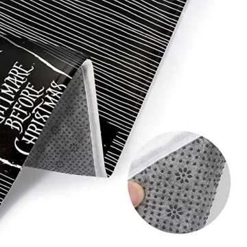 Plush Non-Slip Bath Mat Rug Set for Halloween Decor