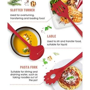 Pranski Kitchen Utensils Set - 12 Pieces Stylish Cooking Set