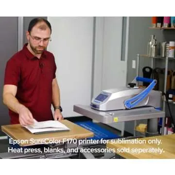 Epson SureColor F170 Dye-Sublimation Printer. Includes Full Set of Ink, User Guide, & AC Power Cable SCF170