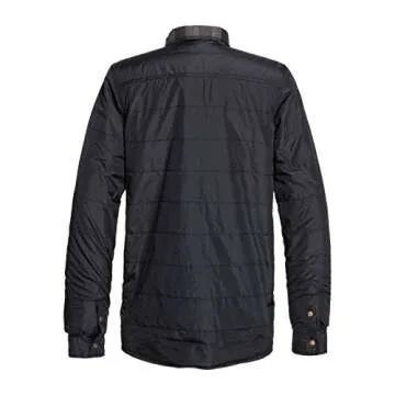 Quiksilver Mens Wildcard Flannel - Reversible Water-Resistant Padded Overshirt for Men