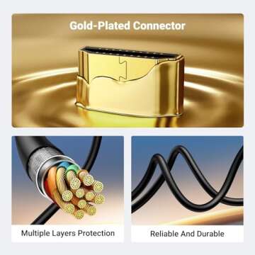 UGREEN Micro HDMI to HDMI Cable Adapter 4K 60Hz Ethernet Audio Return Channel Compatible with GoPro Hero 7/6 Raspberry Pi 5 Retroid Pocket 3+/3 Yoga 3 B500 Camera Video Capture Card 3FT