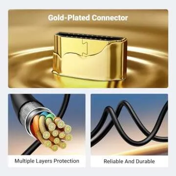 UGREEN Micro HDMI to HDMI Cable Adapter 4K 60Hz Ethernet Audio Return Channel Compatible with GoPro Hero 7/6 Raspberry Pi 5 Retroid Pocket 3+/3 Yoga 3 B500 Camera Video Capture Card 3FT