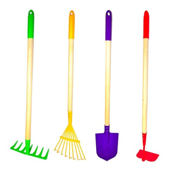 Kids Garden Tool Set for Little Gardeners, 4-Piece Set