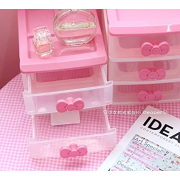 Kawaii Makeup Organizer - Cute Desk Storage Solution