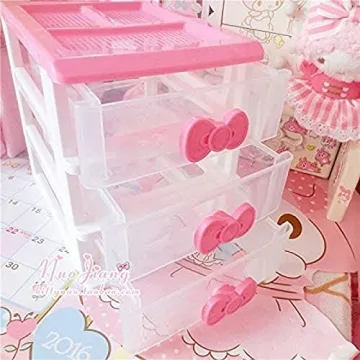 Kawaii Makeup Organizer - Cute Desk Storage Solution