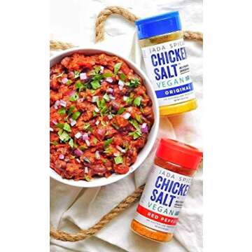 JADA Spices Chicken Salt Spice and Seasoning - Original, Red Pepper - Vegan, Keto & Paleo Friendly -...