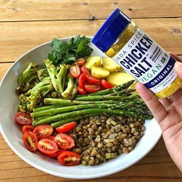 JADA Spices Chicken Salt Spice and Seasoning - Original, Red Pepper - Vegan, Keto & Paleo Friendly - Perfect for Cooking, BBQ, Grilling, Rubs, Popcorn and more - Preservative & Additive Free