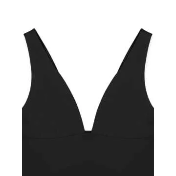 REORIA Women's Versatile Deep V Backless Tank Top