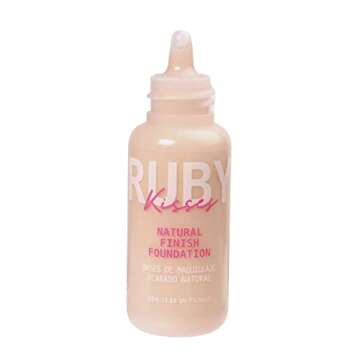 Ruby Kisses Liquid Foundation Medium Coverage, Lightweight, Natural Finish, Face Makeup for All Skin Type, Korean Makeup (Fair Porcelain)
