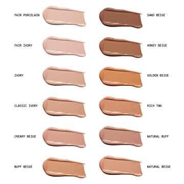 Ruby Kisses Liquid Foundation Medium Coverage, Lightweight, Natural Finish, Face Makeup for All Skin Type, Korean Makeup (Fair Porcelain)