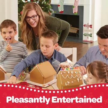 Gingerbread House Kit Set of 8 for Holiday Fun
