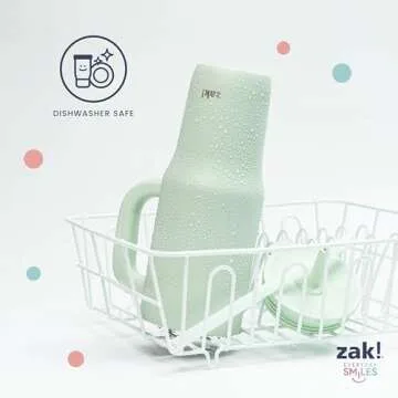 Zak Designs Sutton Travel Tumbler for On the Go, 40oz Stainless Steel with Vacuum Insulation, Silicone Straw, and Carry Handle for Cold Drinks (So Sweet Pink)