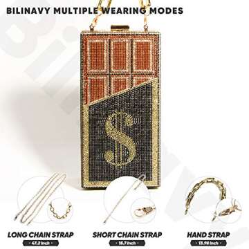 Money Clutch Purses for Women, Dollar Sign Crystal Clutch Purses, Women Diamond Evening Bags Party Cocktail Rhinestone Handbags, Wedding Dinner Bag