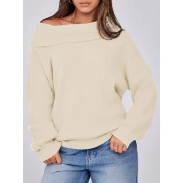 Saodimallsu Off The Shoulder Sweater for Women - Stylish & Versatile