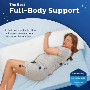 Snuggle-Pedic Body Pillow Shredded Memory Foam Side Sleeper Support