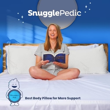 Snuggle-Pedic Body Pillow Shredded Memory Foam Side Sleeper Support