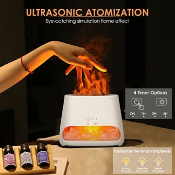 SALKING 2-in-1 Himalayan Salt Lamp & Essential Oil Diffuser