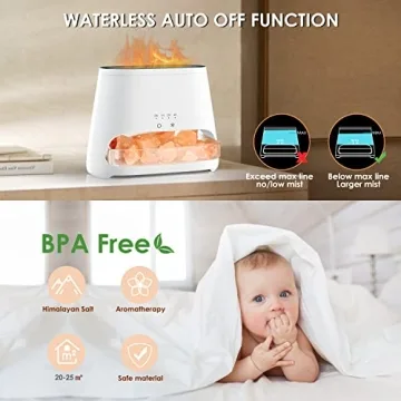 SALKING 2-in-1 Himalayan Salt Lamp & Essential Oil Diffuser