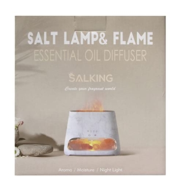 SALKING 2-in-1 Himalayan Salt Lamp & Essential Oil Diffuser