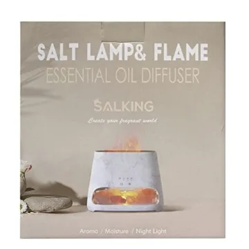 SALKING 2-in-1 Himalayan Salt Lamp & Essential Oil Diffuser