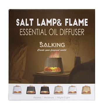 SALKING 2-in-1 Himalayan Salt Lamp & Essential Oil Diffuser