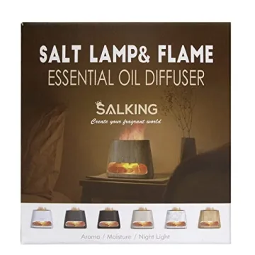 SALKING 2-in-1 Himalayan Salt Lamp & Essential Oil Diffuser