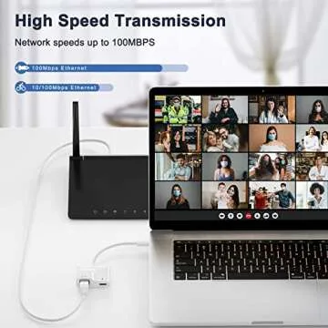 USB C to Ethernet Adapter with 60W PD Charging