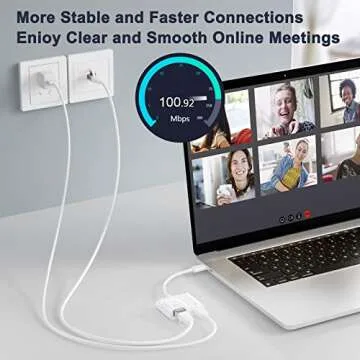 USB C to Ethernet Adapter with 60W PD Charging