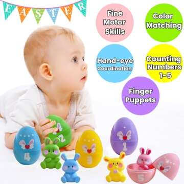 UURM Easter Toddler Toys - Fun Matching and Sorting Games for Kids 1+ Years