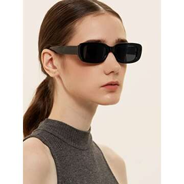 SORVINO Rectangle Sunglasses - 90s Vintage Retro Style