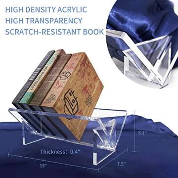 Yis Desktop Acrylic Bookshelf - Stylish Organizer For Your Home