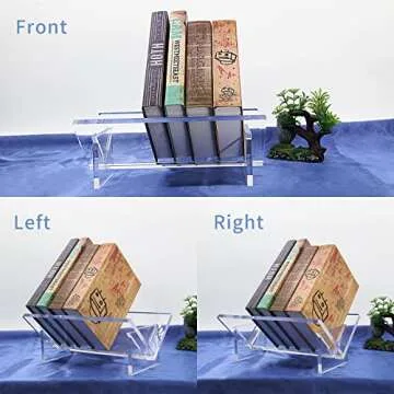 Yis Desktop Acrylic Bookshelf - Stylish Organizer For Your Home