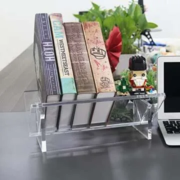 Yis Desktop Acrylic Bookshelf - Stylish Organizer For Your Home