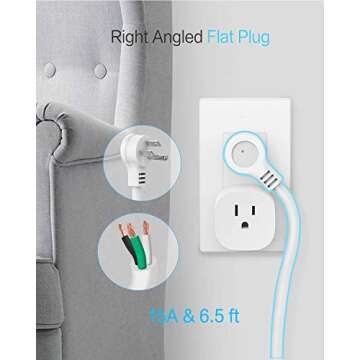 TESSAN Surge Protector Power Strip Tower with USB Ports