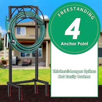 TomCare Garden Hose Holder for 160FT Hoses with Hooks