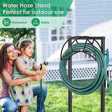 TomCare Garden Hose Holder for 160FT Hoses with Hooks