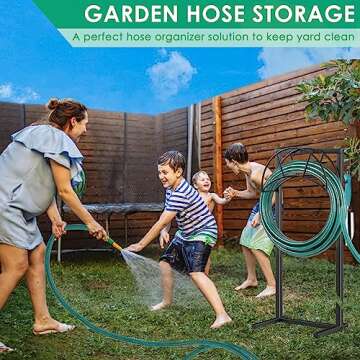 TomCare Garden Hose Holder for 160FT Hoses with Hooks