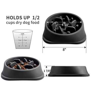 NOYAL Slow Feeder Dog Bowl - Prevent Choking & Indigestion