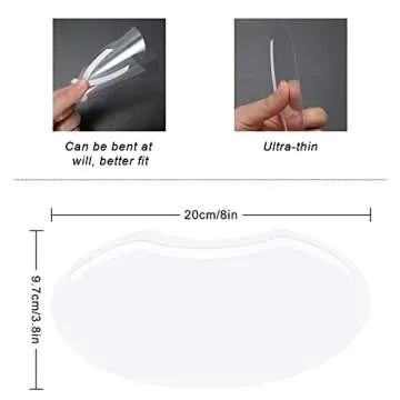 30 PCS Clear Eye Shields for Makeup and Haircut Protection