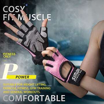 SIMARI Workout Gloves for Weightlifting and Cycling Protection