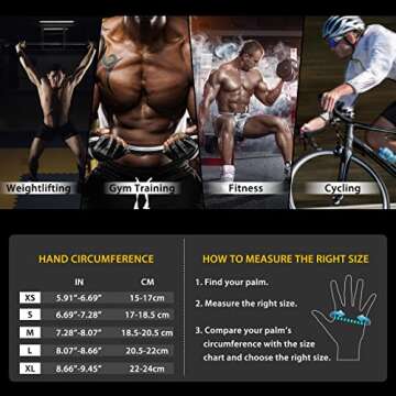 SIMARI Workout Gloves for Weightlifting and Cycling Protection