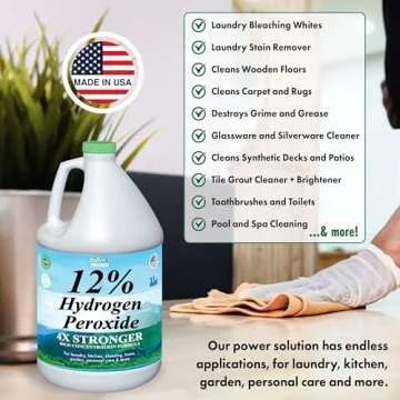 Nature's Freedom 12% Hydrogen Peroxide Safe Eco-Friendly Cleaner