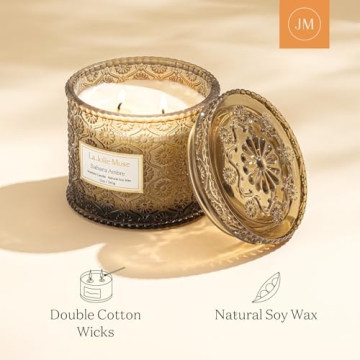 Luxurious LA JOLIE MUSE Amber Candle for Home Decor